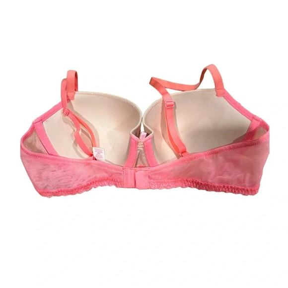 Victoria's Secret Padded Demi Angels Pink/Nude Lace Bra Size 36B NWOT - Picture 7 of 9